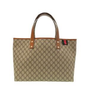 Gucci handbag beige brown GG canvas tote bag
